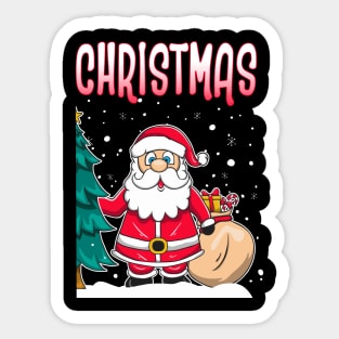 Merry Christmas Couple Matching Sweaters Sticker